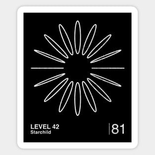 Level 42 / Minimalist Graphic Artwork Design Magnet